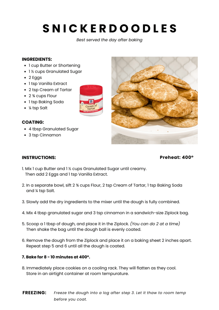 snickerdoodles Recipe