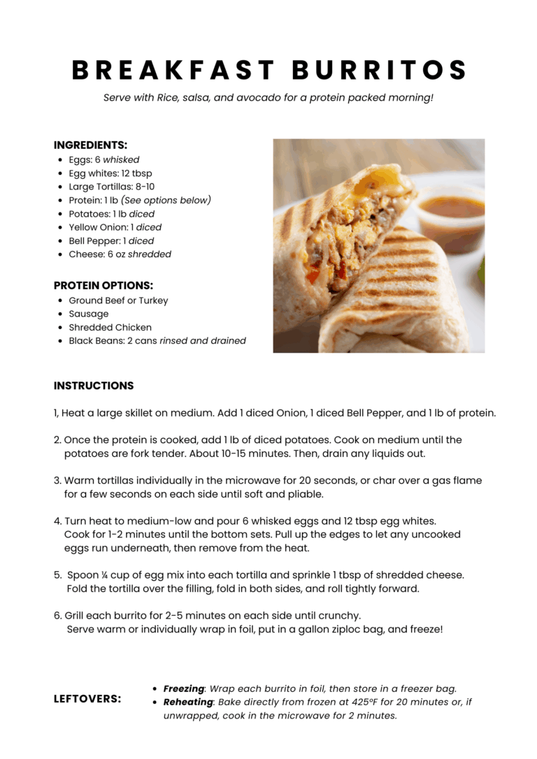 Breakfast Burritos