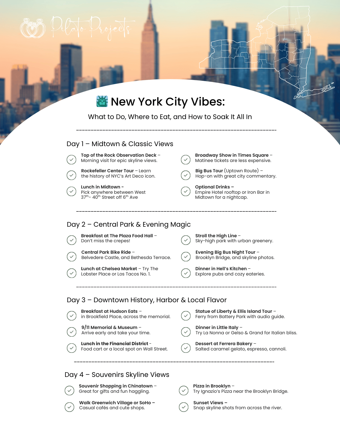 New York Itinerary