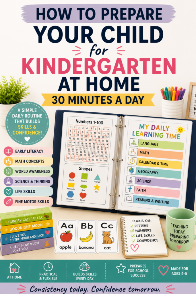 How to prepare your child for Kindergarten