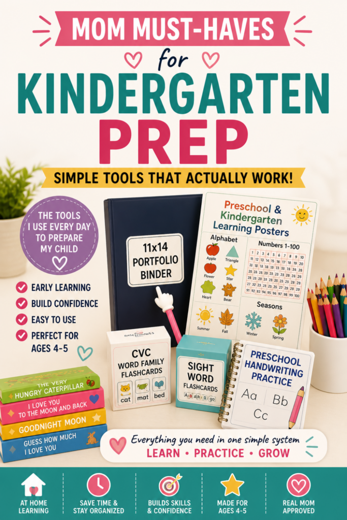 Mom Must Haves for Kindergarten Prep
