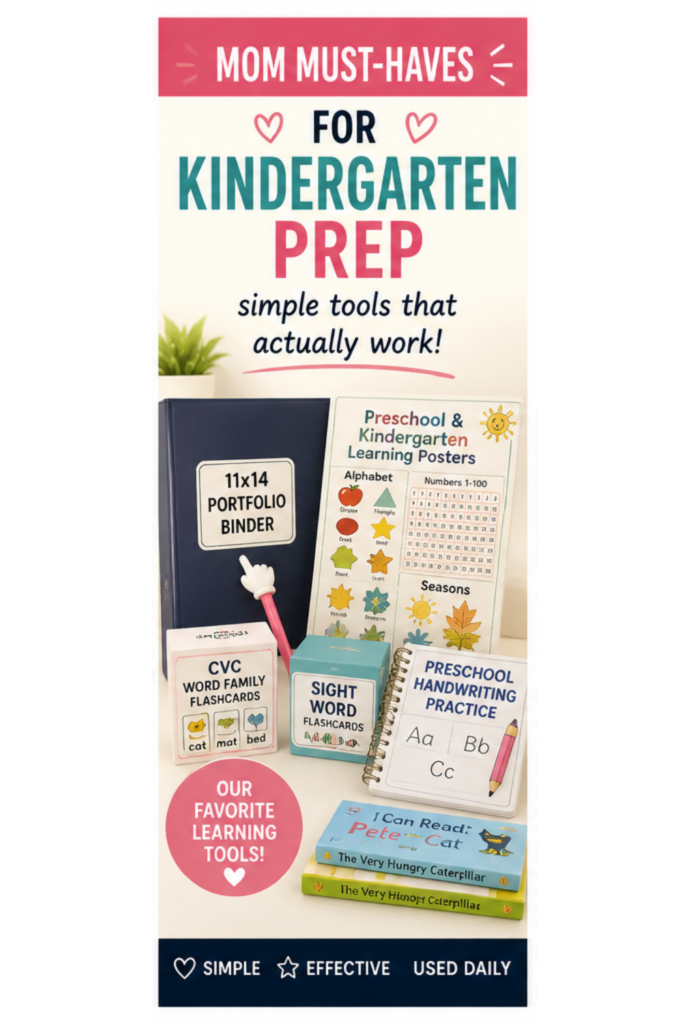 Mom Must Haves for kindergarten prep