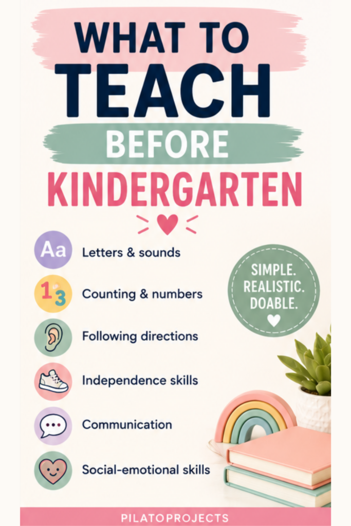 What to Teach Before Kindergarten