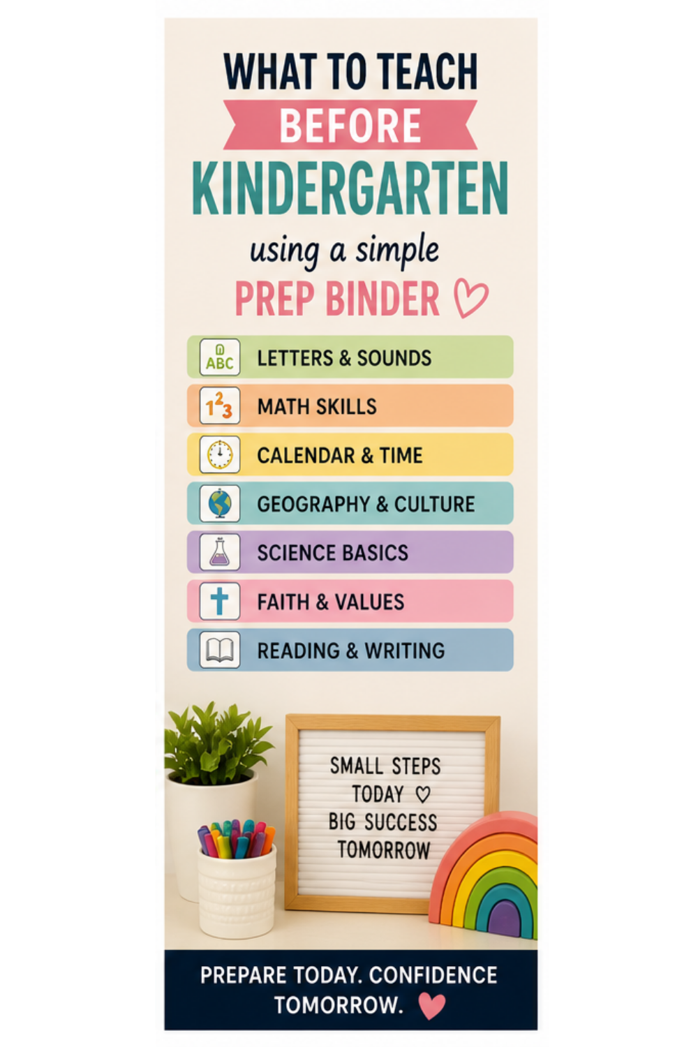 What to teach before Kindergarten